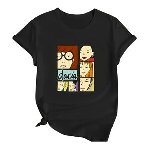 MTV’s “Daria” NWT Women’s T-Shirt: Black, Various Sizes